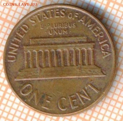 США 1 цент 1964 г., до 21.06.2024 г. в 22.00 по Москве - США 1 цент 1964 878а