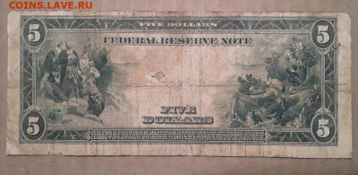 5 долларов 1914 год США. До 18.06.24г в  22.15 МСК - 5_dollarov_1914_god_ssha_v_kollekciju-1