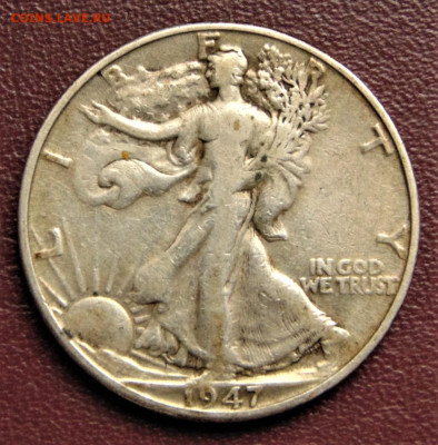 50 центов 1947 год, D. США.  До 18.06.24 в 22.15 МСК - 1947.99463925be879a8406247a8e686f2811
