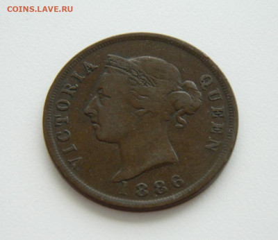 Британский Кипр 1 пиастр 1886 года. - DSCN8738.JPG