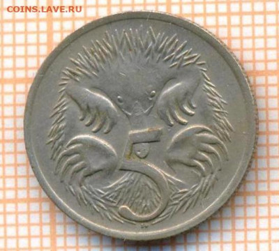 Австралия 5 центов 1969 г., до 22.06.2024 г. в 22.00 по Моск - Австралия 5 центов 1969 894а