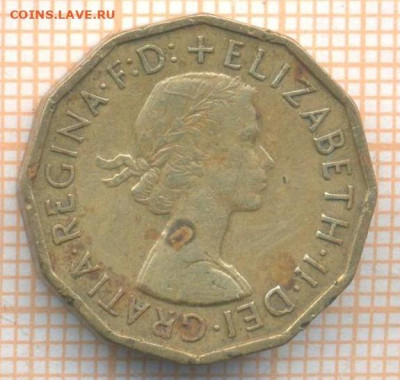 Великобритания 3 пенса 1960 г., до 23.06.2024 г. в 22.00 по - Великобритания 3 пенса 1960 917