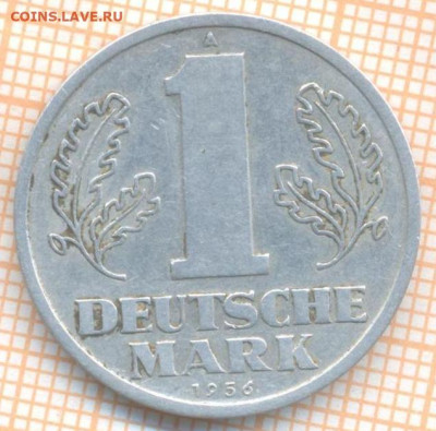 ГДР 1 марка 1956 г., до  23.06.2024 г. в 22.00 по Москве - ГДР 1 марка 1956 931