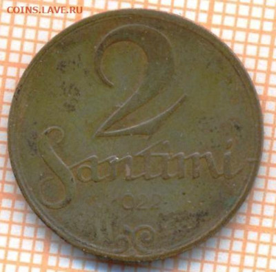 Латвия 2 сантима 1922 г., до24.06.2024 г. в 22.00 по Москве - Латвия 2 сантима 1922 957