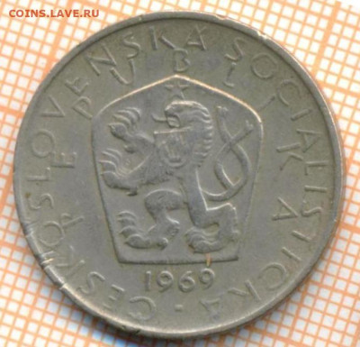 Чехословакия 5 крон 1969 г., до 25.06.2024 г. в 22.00 по Мос - Чехословакия 5 крон 1969 994
