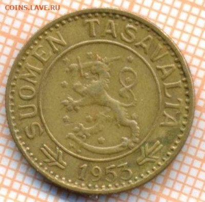 Финляндия 10 марок 1953 г., до 25.06.2024 г. в 22.00 по Моск - Финляндия 10 марок 1953 995