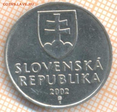 Словакия 2 кроны 2002 г., до 25.06.2024 г. в 22.00 по Москве - Словакия 2 кроны 2002 997