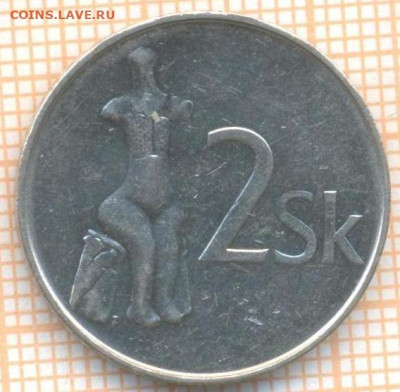 Словакия 2 кроны 2002 г., до 25.06.2024 г. в 22.00 по Москве - Словакия 2 кроны 2002 997а