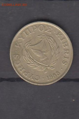 Кипр 1988 5 центов до 24 06 - 191а