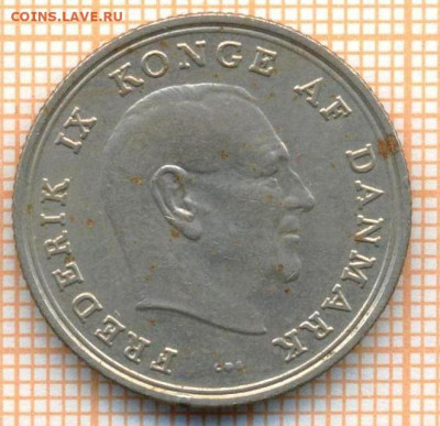 Дания 1 крона 1971 г., до 25.06.2024 г. в 22.00 по Москве - Дания 1 крона 1971 1000
