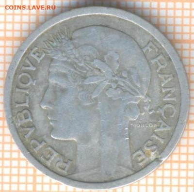 Франция 1 франк 1958 г., до 25.06.2024 г. в 22.00 по Москве - Франция 1 франк 1958 1006а