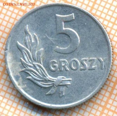 Польша 5 грошей 1949 г., до 26.06.2024 г. в 22.00 по Москве - Польша 5 грошей 1949 1012