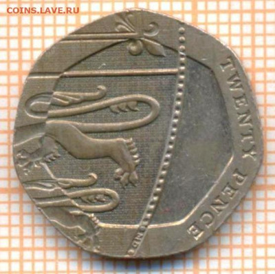 Великобритания 20 пенсов 2009 г., до 26.06.2024 г. в 22.00 п - Великобритания 20 пенсов 2009 1028а