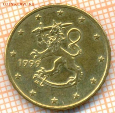 Финляндия 10 центов 1999 г., до 26.06.2024 г. в 22.00 по Мос - Финляндия 10 центов 1999 1032а