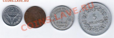 Франц 1, 5 фр, 2 сант, Мадагаск 2 фр. до 23.01.12  21:00 мск - 1