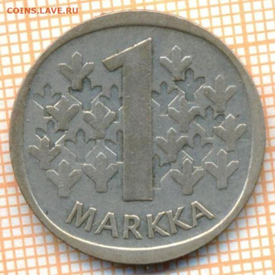Финляндия 1 марка 1966 г. Ag350, до 27.06.2024 г. в 22.00 по - Финляндия 1 марка 1966 1053