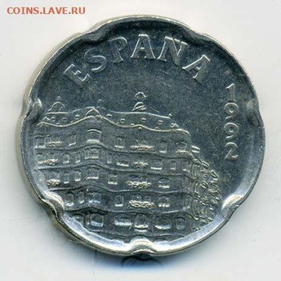 Испания 50 песет 1992 г. Барселона - Испания_50песет-1992-Барселона_А