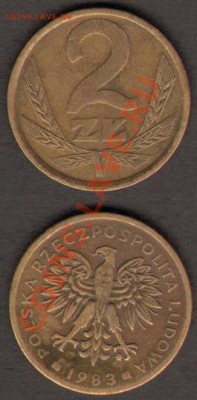 Польша 2 злотых 1983 до 22.01.2012 21-30 - Польша 2 злотых 1983