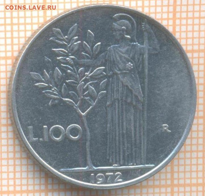 Италия 100 лир 1972 г., до 30.06.2024 г. в 22.00 по Москве - Италия 100 лир 1972 1188