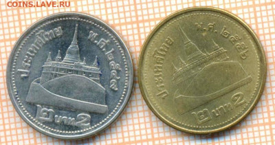 Таиланд 2 бата 2006,2013 г., до 30.06.2024 г. в 22.00 по Мо - Таиланд 2 бата 2006 2013  1194