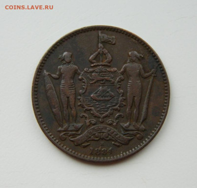 Британское Северное Борнео 1 цент 1884 года. - DSCN8843.JPG