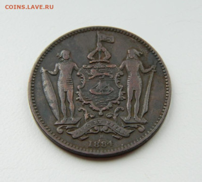 Британское Северное Борнео 1 цент 1884 года. - DSCN8844.JPG