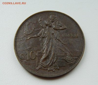 Италия 10 чентезимо 1911 года. - DSCN8852.JPG