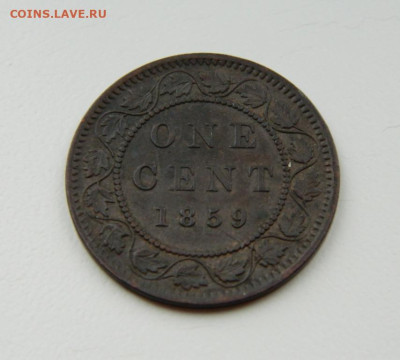 Канада 1 цент 1859 года. - DSCN8864.JPG