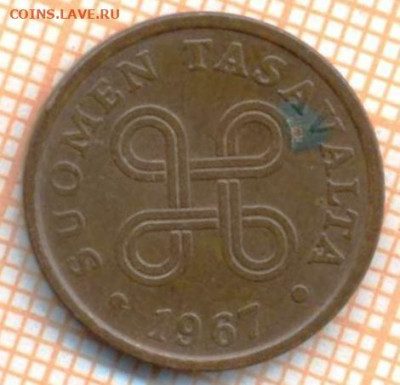 Финляндия 5 пенни 1967 г., до 30.06.2024 г. в 22.00 по Моск - Финляндия 5 пенни 1967 1209