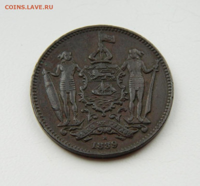 Британское Северное Борнео 1 цент 1889 года. - DSCN8856.JPG