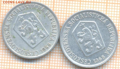 Чехословакия 10 геллеров 1966,1968 г., до 01.07.2024 г. в 22 - Чехословакия 10 геллеров 1966 68 1218