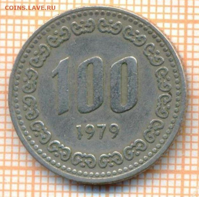 Южная Корея 100 вон 1979 г., до  01.07.2024 г. в 22.00 по Мо - Южная Корея 100 вон 1979 1062