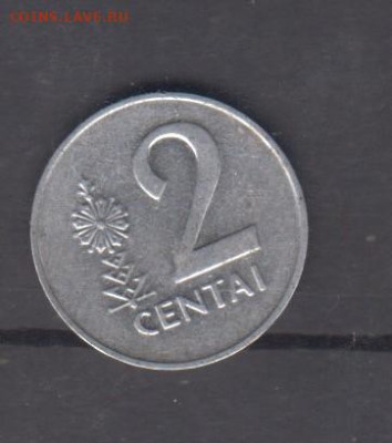 Литва 1991 2 цента  до 30 06 - 52а
