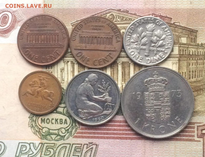 Иностранные монеты 6 шт. до 28.06.24 - 14
