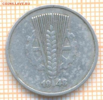 ГДР 10 пф 1948 г., до 02.07.2024 г. в 22.00 по Москве - ГДР 10 пф 1948 1082