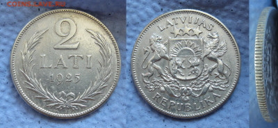 Латвия.  2 lati 1925. до 28.06.2024 в 22-00 по мск - 9
