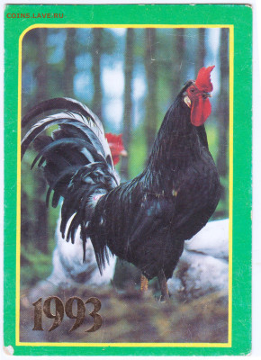 Календарик 1993 г. до 03.07.24 г. в 23.00 - 013