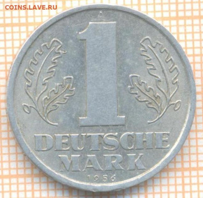 ГДР 1 марка 1956 г., до  03.07.2024 г. в 22.00 по Москве - ГДР 1 марка 1956 1087