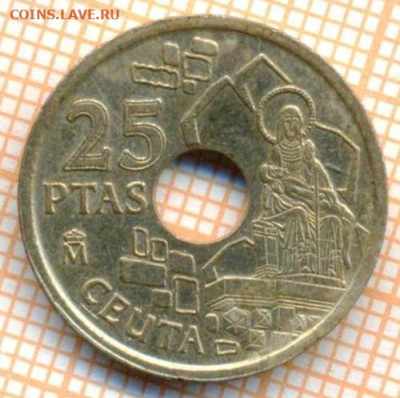 Испания 25 песет 1998 г., до 03.07.2024 г. в 22.00 по Москв - Испания 25 песет 1998 1100а