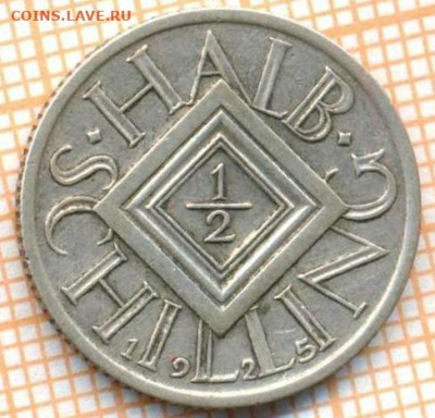 2 шиллинга 1925 г.  Ag640, до 03.07.2024 г. в 22.0 - Австрия полшиллинга 1925 1107
