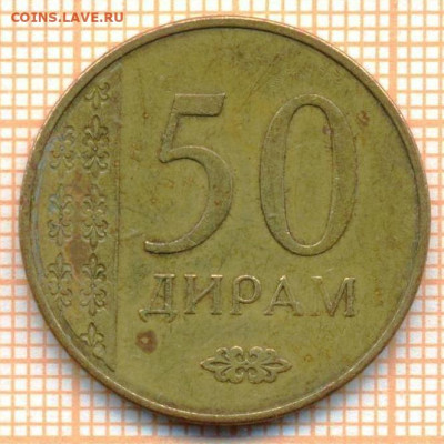 Таджикистан 50 дирам 2015 г., до 03.07.2024 г. в 22.00 по Мо - Таджикистан 50 дирам 2015 1109а