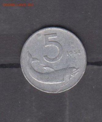 Италия 1954 5 лир до 02 07 - 227