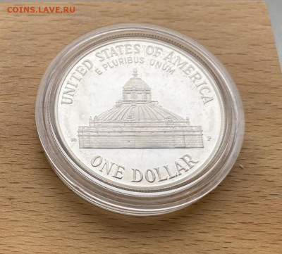 США 1 доллар 2000 200 лет Библиотека Конгресса Пруф Proof - ssha_1_dollar_2000_200_let_biblioteka_kongressa_pruf_proof_krona_shajba_serebro_kapsula (5)