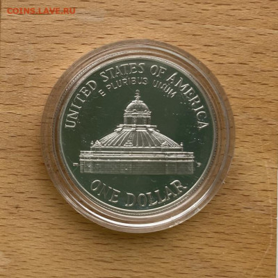 США 1 доллар 2000 200 лет Библиотека Конгресса Пруф Proof - ssha_1_dollar_2000_200_let_biblioteka_kongressa_pruf_proof_krona_shajba_serebro_kapsula (3)