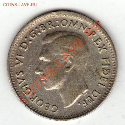 Ag АВСТРАЛИЯ 3 ПЕНСА 1950 ДО 26.01-22Ч (1390) - img420