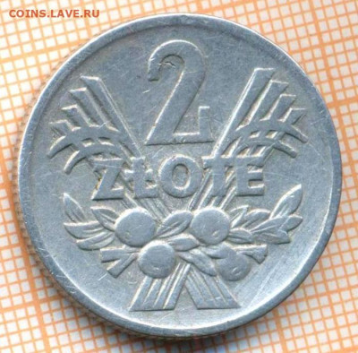 Польша 2 злотых 1960 г., до 05.07.2024 г. в 22.00 по Москве - Польша 2 злотых 1960 913а