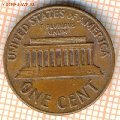 США 1 цент 1971S г., до 08.07.2024 г. в 22.00 по Москве - США 1 цент 1971S 1117а