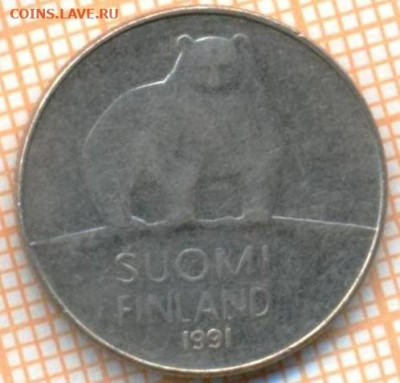 Финляндия 50 пенни 1991 г., до 09.07.2024 г. в 22.00 по Моск - Финляндия 50 пенни 1991 1132