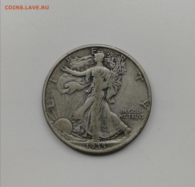 50 центов 1935 США до 08.07.2024 22-00 по мск - 1935 D-1