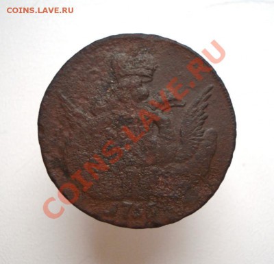 1 копейка 1755г. СПБ в облаках перечекан из крестовика - 94.JPG